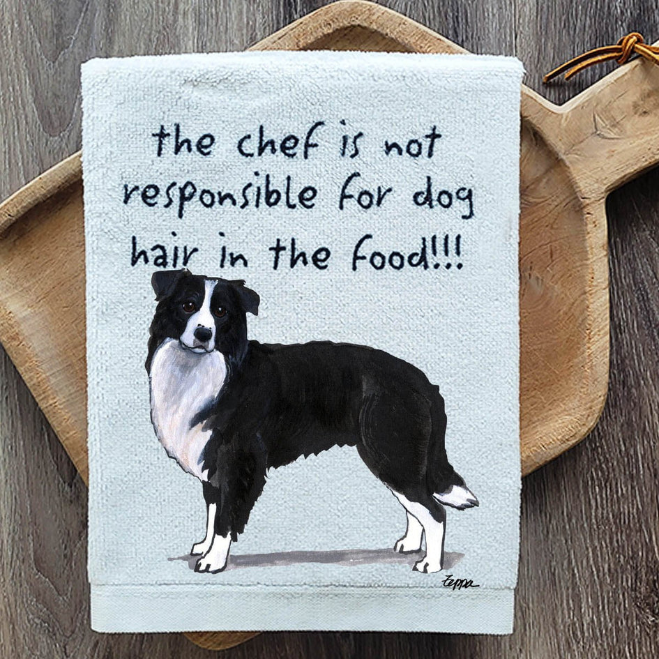 Border Collie Dish Towel