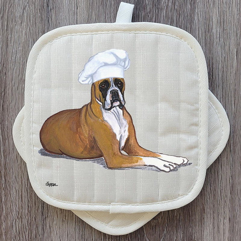 Boxer  Pot Holder Set