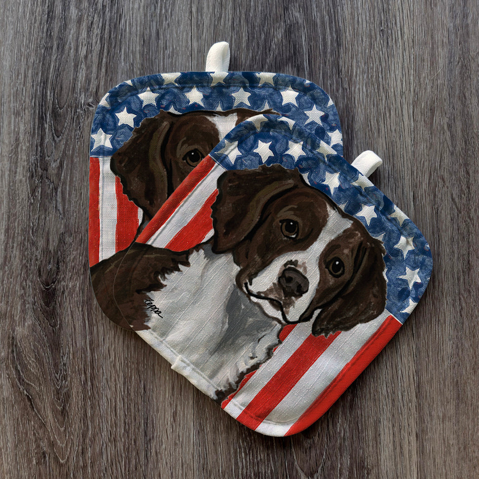 Brittany Americana Pot Holder Set