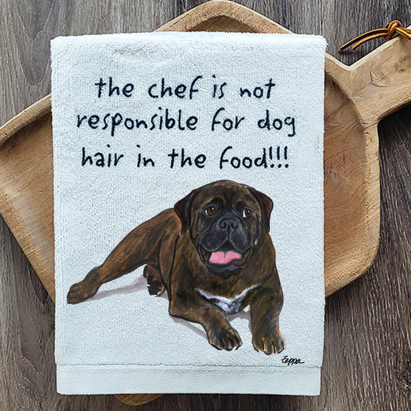 Bullmastiff Dish Towel