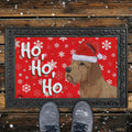 Basset Fauve de Bretagne Holiday Welcome Mat