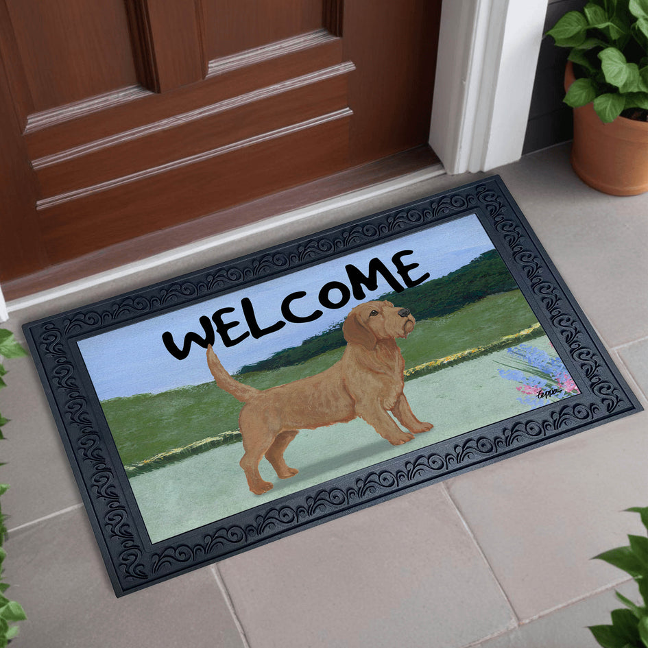 Basset Fauve de Bretagne Welcome Mat
