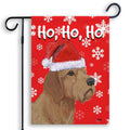 Basset Fauve de Bretagne Ho Ho Ho Holidays Garden Flag