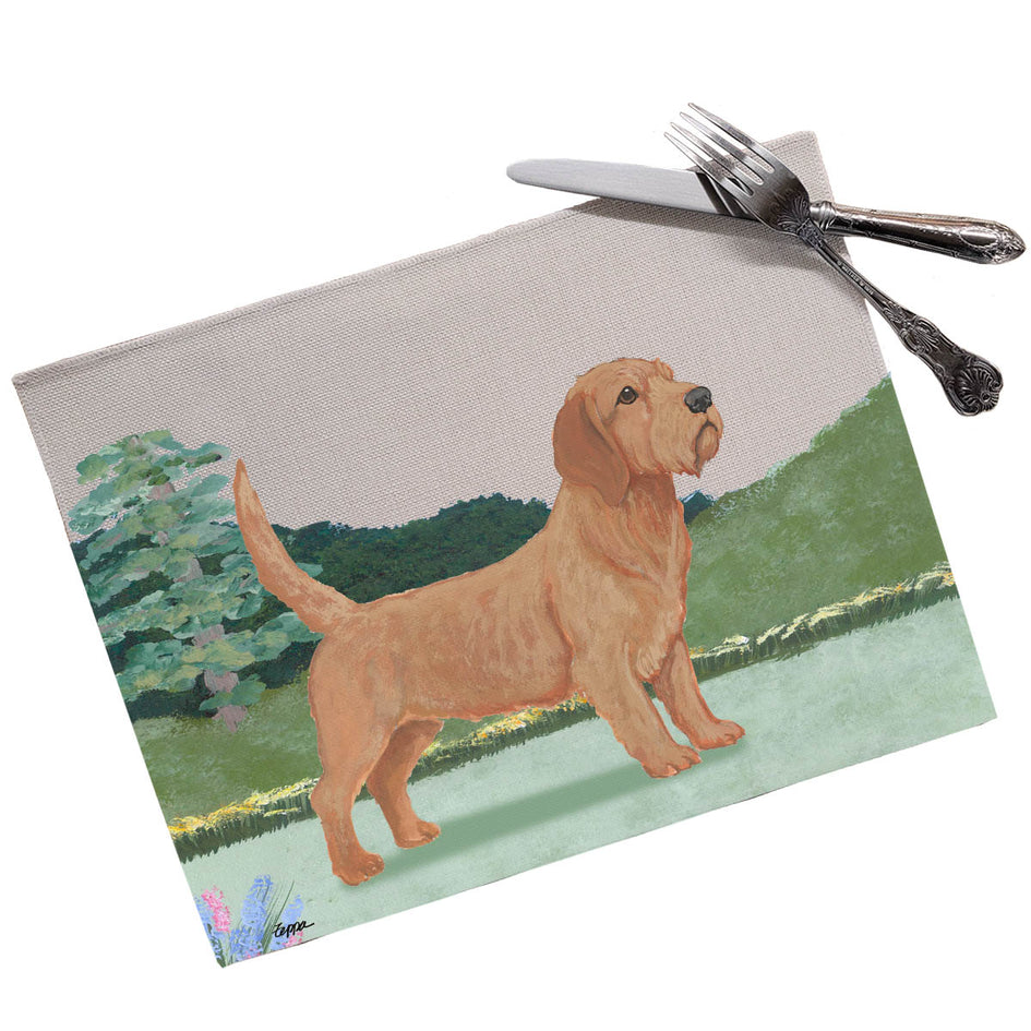 Basset Fauve de Bretagne Scenic Placemats