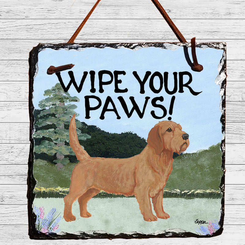 Basset Fauve de Bretagne Slate Sign