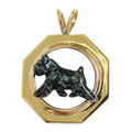 Bouvier Custom Enamel in 14K Gold Octagon Pendant