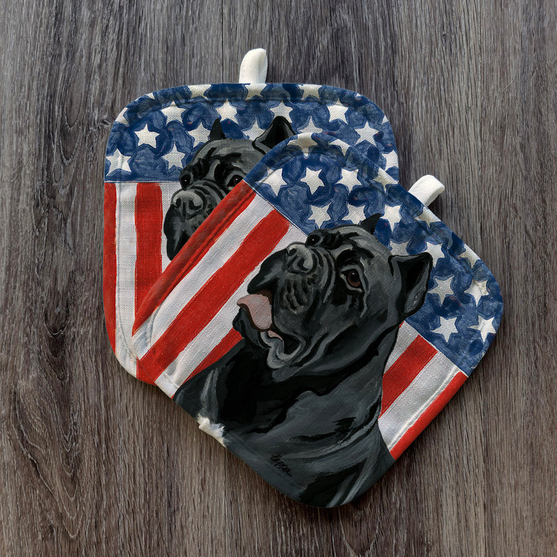 Cane Corso  Americana Pot Holder Set