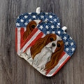 Cavalier King Charles Spaniel  Americana Pot Holder Set