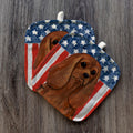 Cavalier King Charles Spaniel  Americana Pot Holder Set
