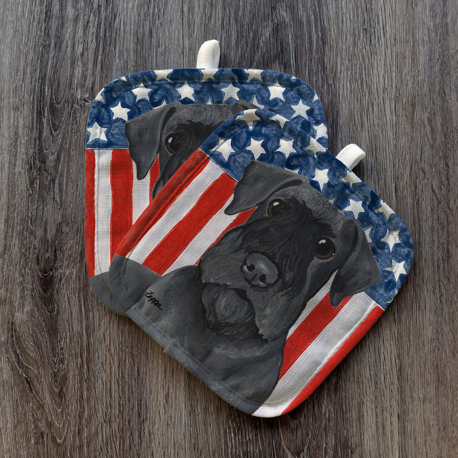 Cesky Terrier Americana Pot Holder Set
