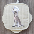 Chinese Crested  Pot Holder Set