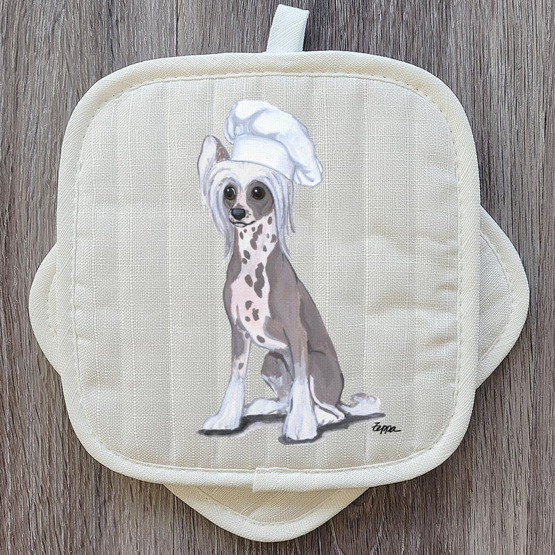Chinese Crested  Pot Holder Set