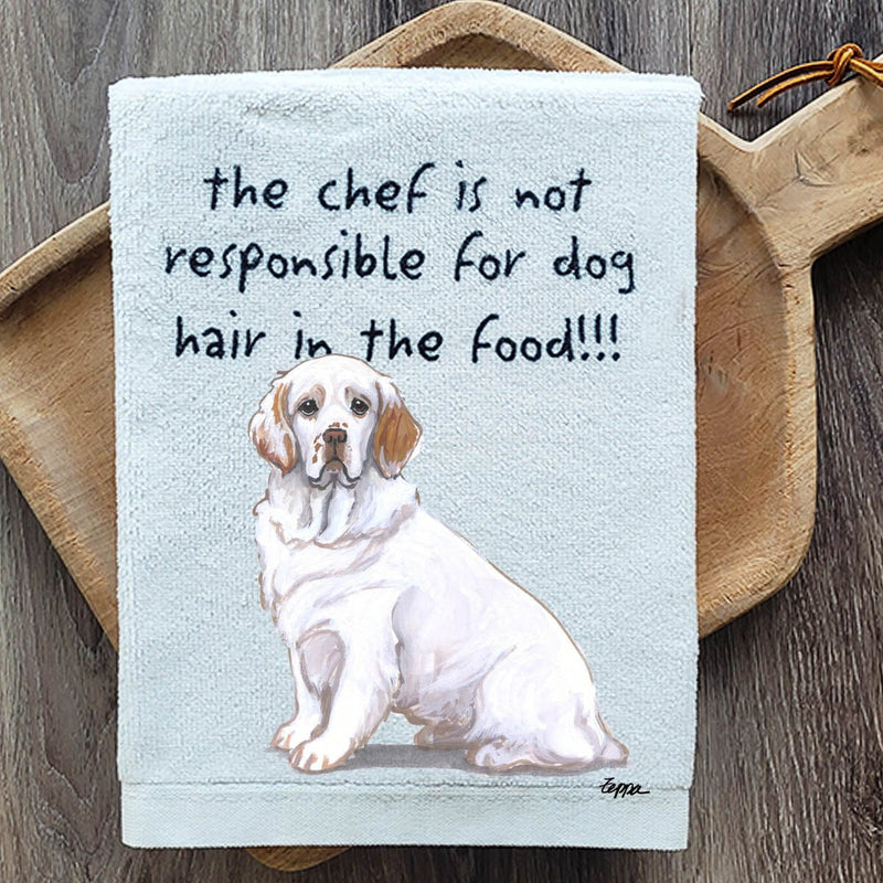 Clumber Spaniel Dish Towel