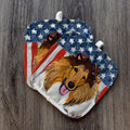 Collie  Americana Pot Holder Set
