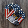 Collie  Americana Pot Holder Set