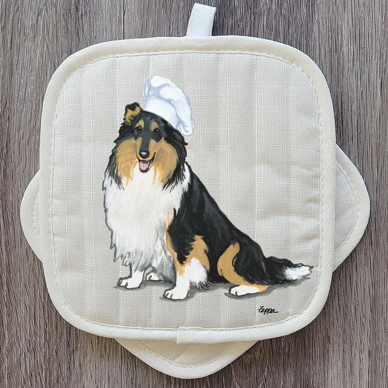 Collie  Pot Holder Set
