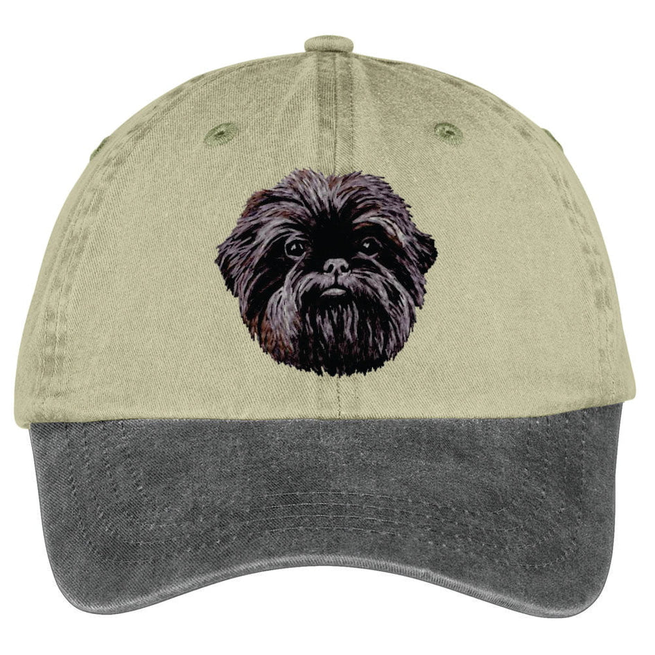 Affenpinscher  Embroidered Two Tone Baseball Cap