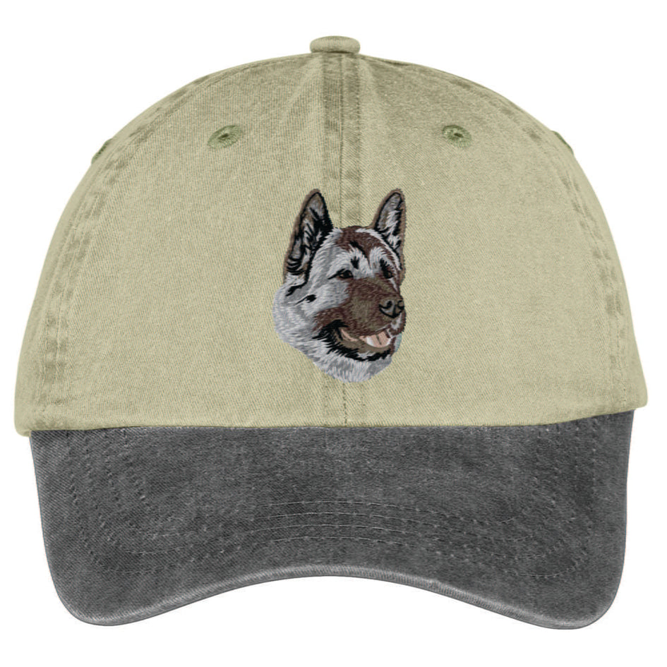 Akita  Embroidered Two Tone Baseball Cap