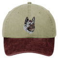 Akita  Embroidered Two Tone Baseball Cap