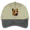American Staffordshire Terrier Embroidered Two Tone Baseball Cap