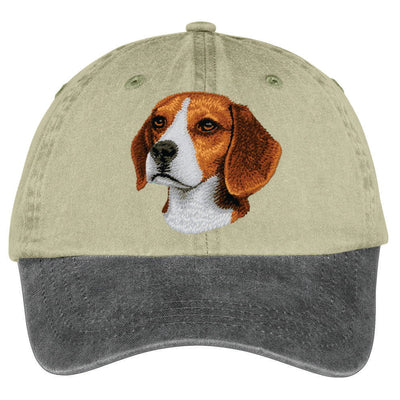 Beagle  Embroidered Two Tone Baseball Cap