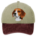 Beagle  Embroidered Two Tone Baseball Cap