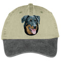 Beauceron  Embroidered Two Tone Baseball Cap