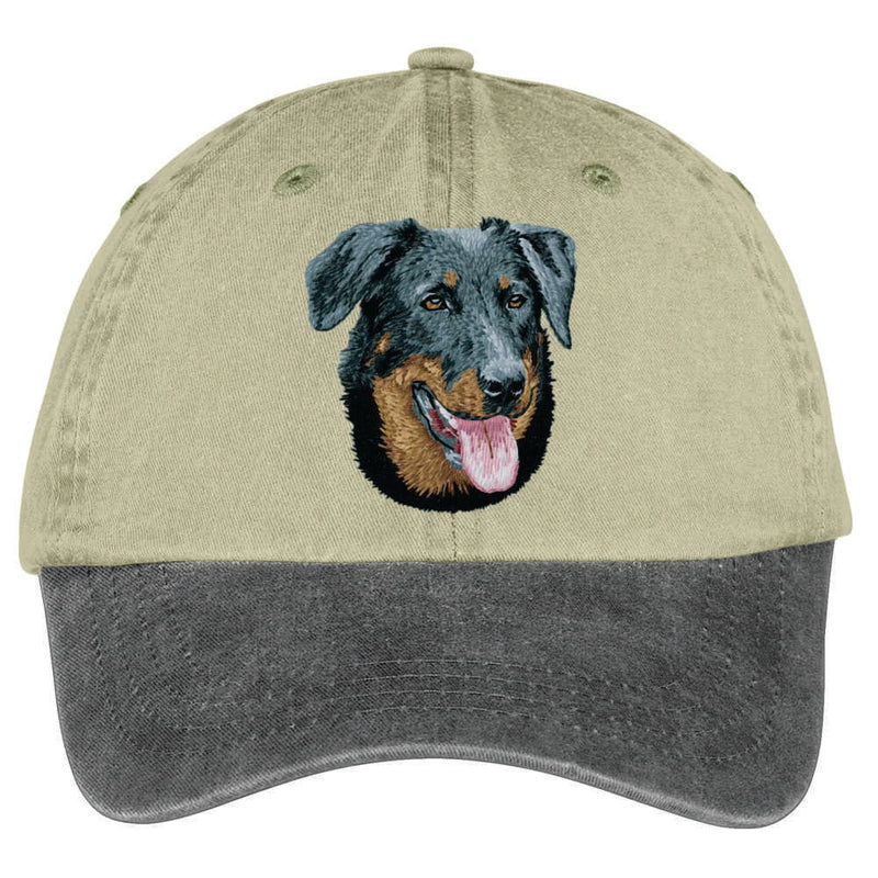 Beauceron  Embroidered Two Tone Baseball Cap
