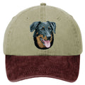 Beauceron  Embroidered Two Tone Baseball Cap