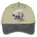 Bedlington Terrier  Embroidered Two Tone Baseball Cap