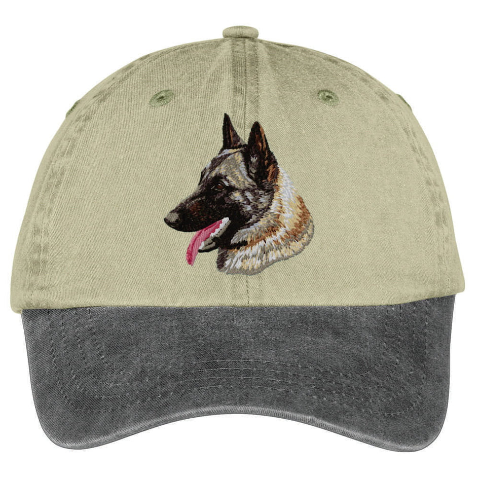 Belgian Malinois  Embroidered Two Tone Baseball Cap