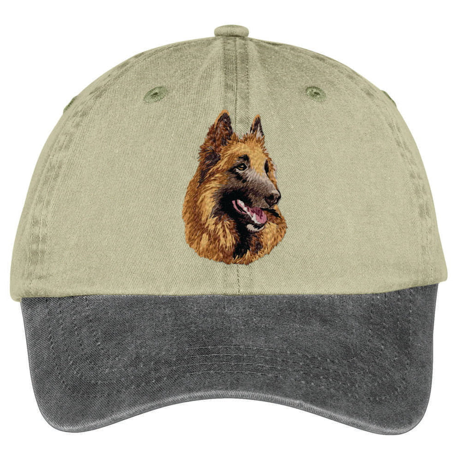 Belgian Tervuren  Embroidered Two Tone Baseball Cap