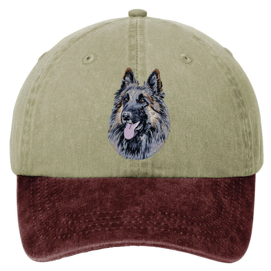 Belgian Tervuren  Embroidered Two Tone Baseball Cap