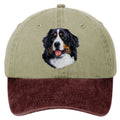 Bernese Mountain Dog  Embroidered Two Tone Baseball Cap