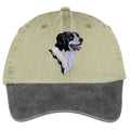 Border Collie  Embroidered Two Tone Baseball Cap