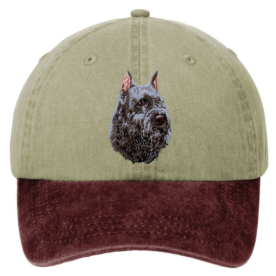 Bouvier des Flandres  Embroidered Two Tone Baseball Cap