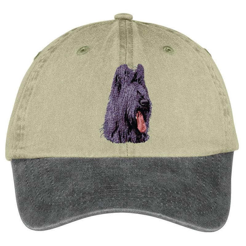 Briard  Embroidered Two Tone Baseball Cap