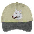 Bull Terrier  Embroidered Two Tone Baseball Cap