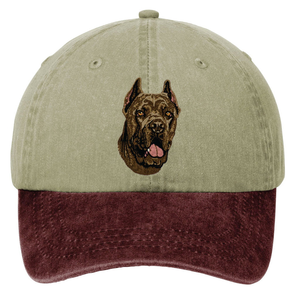 Cane Corso  Embroidered Two Tone Baseball Cap