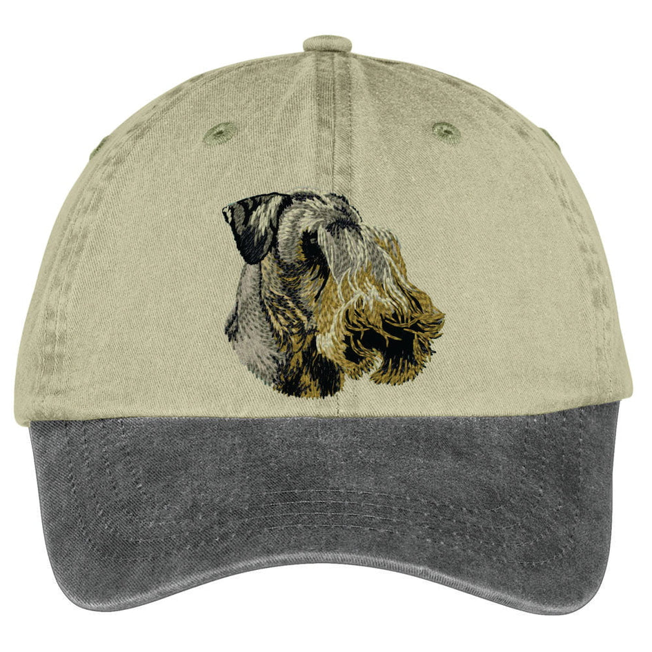 Cesky Terrier  Embroidered Two Tone Baseball Cap