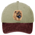 Chow Chow  Embroidered Two Tone Baseball Cap