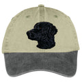 Curly-Coated Retriever  Embroidered Two Tone Baseball Cap