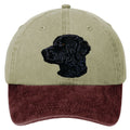 Curly-Coated Retriever  Embroidered Two Tone Baseball Cap