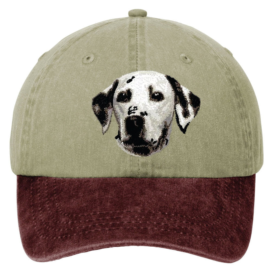 Dalmatian  Embroidered Two Tone Baseball Cap