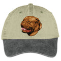 Dogue de Bordeaux  Embroidered Two Tone Baseball Cap