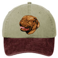 Dogue de Bordeaux  Embroidered Two Tone Baseball Cap