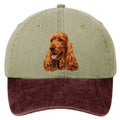 English Cocker Spaniel  Embroidered Two Tone Baseball Cap