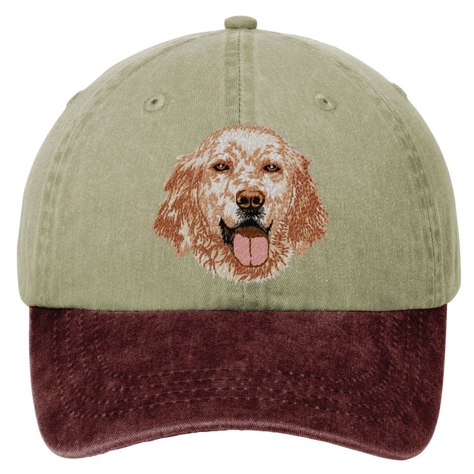 English Setter  Embroidered Two Tone Baseball Cap