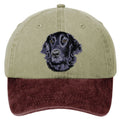 Flat-Coated Retriever  Embroidered Two Tone Baseball Cap