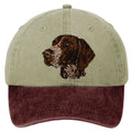 German Shorthaired Pointer  Embroidered Two Tone Baseball Cap